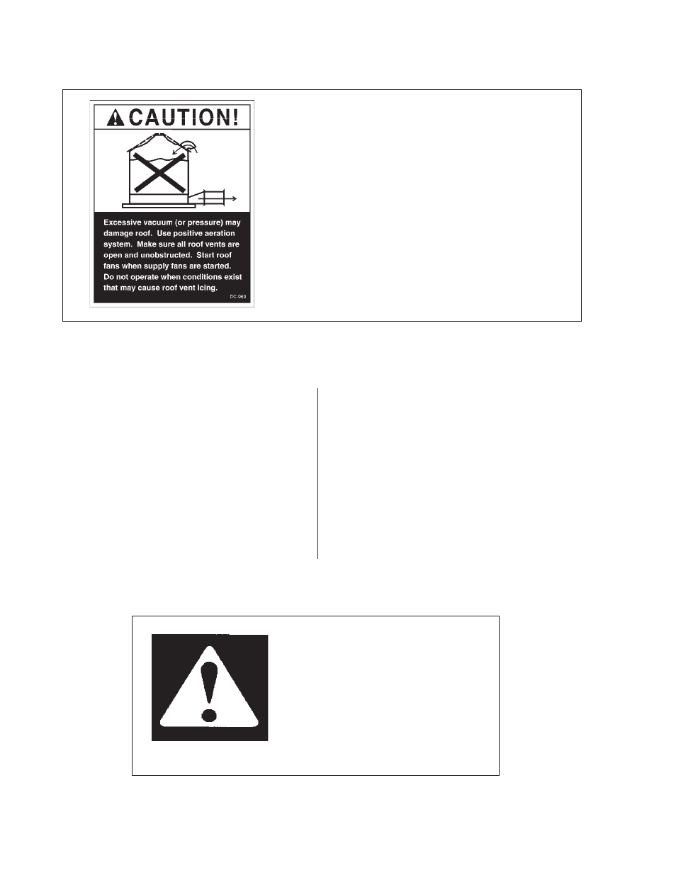 Roof warning and disclaimer, Sereis one heater, Safety alert symbol | Heater operation, Roof damage warning and disclaimer, Warning! be alert | Grain Systems PNEG-583 User Manual | Page 4 / 24