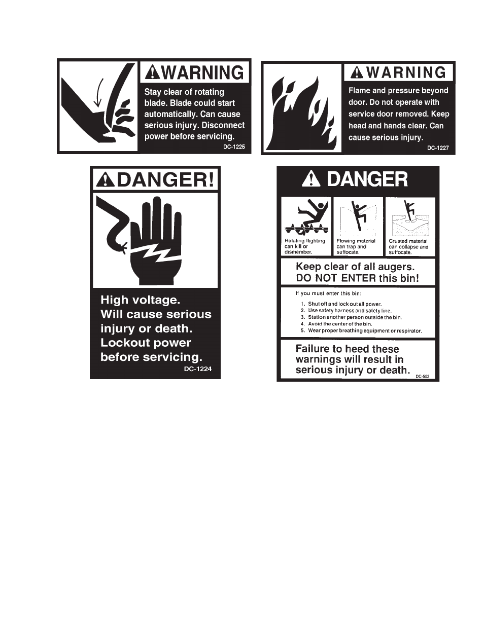 Safty alert decals | Grain Systems PNEG-583 User Manual | Page 5 / 24