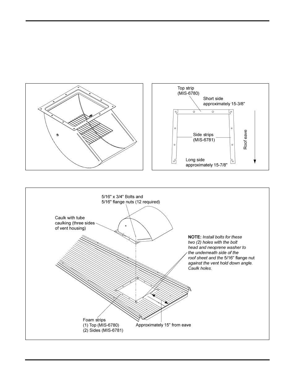 Wire grill guard roof vent installation | Grain Systems Bin Accessories PNEG-248 User Manual | Page 2 / 2