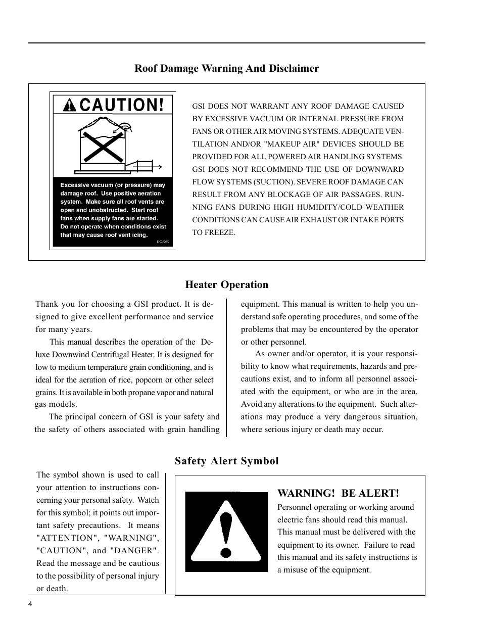 Safety | Grain Systems PNEG-588 User Manual | Page 4 / 33