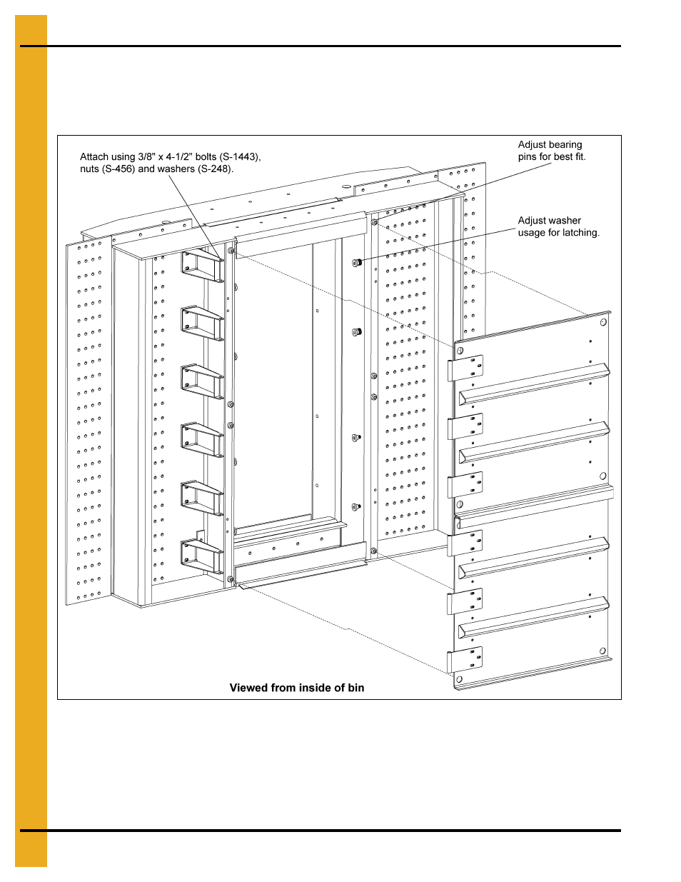 Inner door assembly (continued), Installation instructions | Grain Systems Bin Accessories PNEG-1885 User Manual | Page 18 / 26