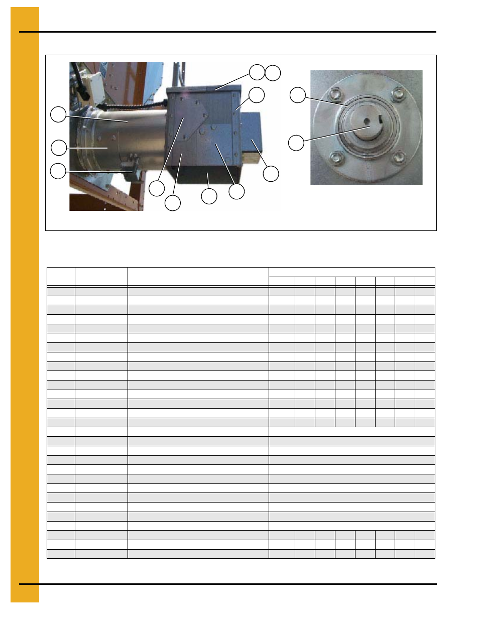 Bottom auger (continued), Main structure assembly, Bottom auger parts list (see figure 1r and 1s) | Grain Systems PNEG-545 User Manual | Page 22 / 70