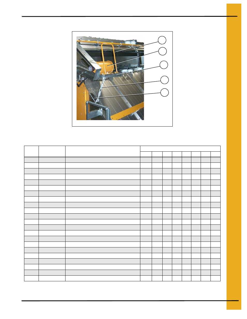 Top auger drive (continued), Auger and meter roll drive trains, Top auger drive parts list (see figure 2c and 2d) | Grain Systems PNEG-545 User Manual | Page 29 / 70