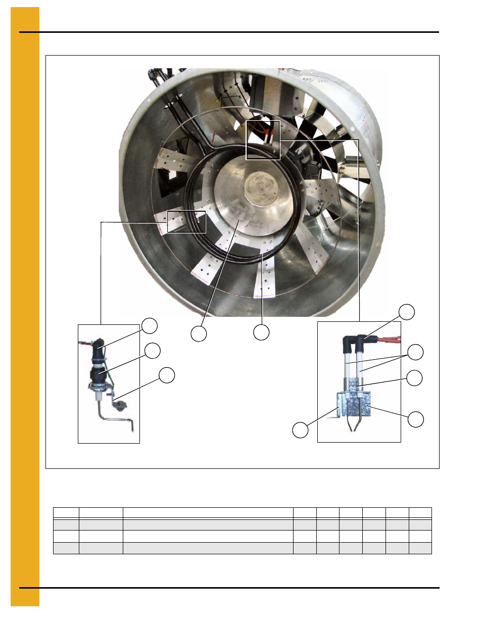 Flame probe, ignitor and burner assemblies, Fan/heaters | Grain Systems PNEG-545 User Manual | Page 36 / 70