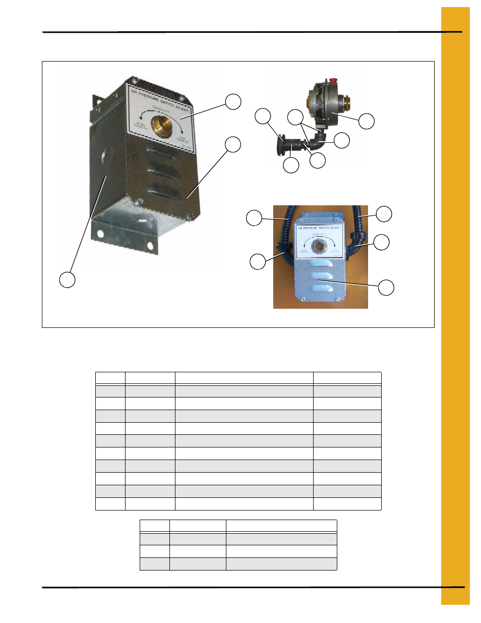 Air switch assembly, Dryer electrical conduits | Grain Systems PNEG-545 User Manual | Page 53 / 70