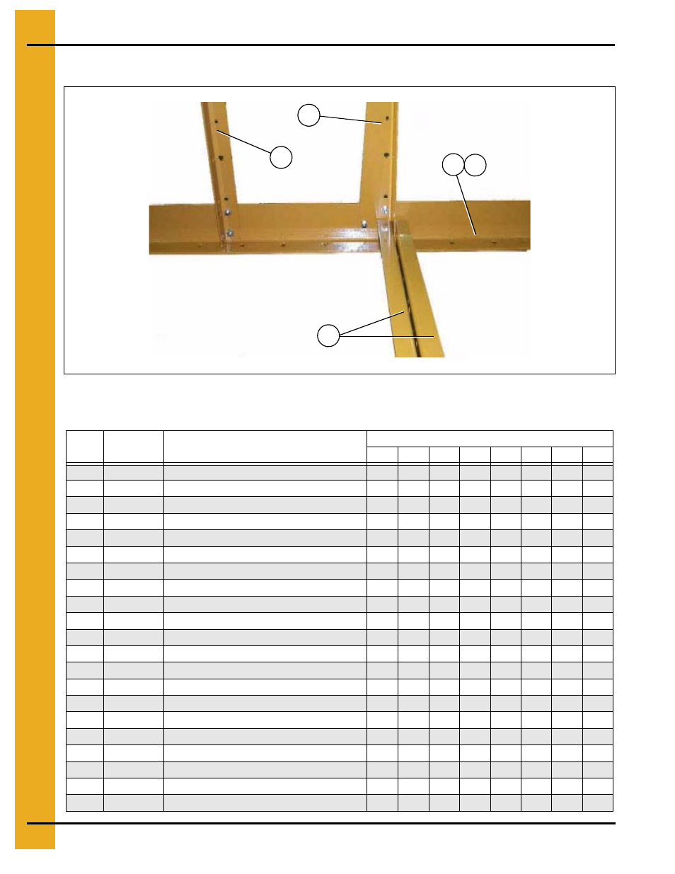 Frame assembly (continued), Main structure assembly | Grain Systems PNEG-545 User Manual | Page 6 / 70