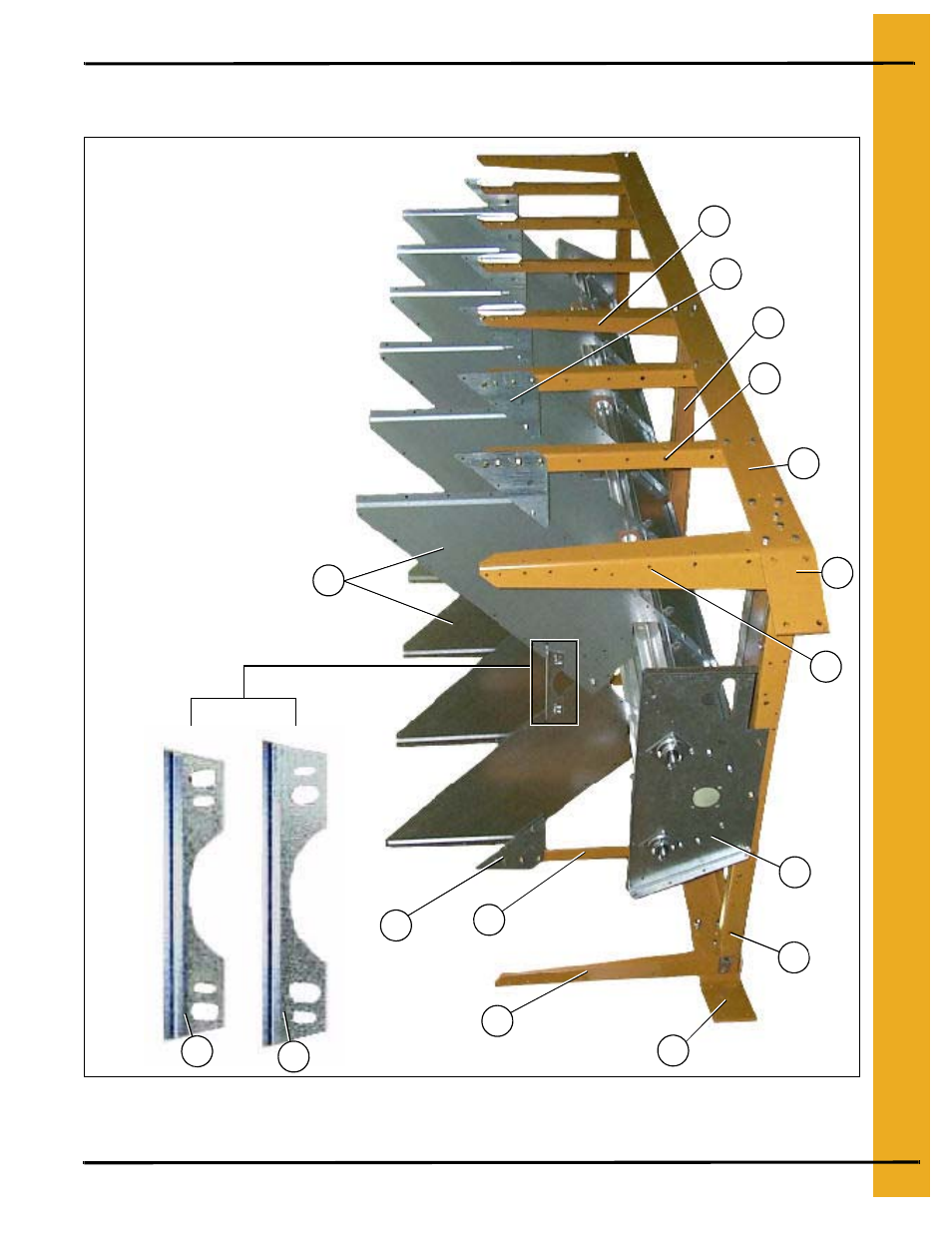 Main structure assembly, Frame, auger trough and hopper bulkheads | Grain Systems PNEG-545 User Manual | Page 7 / 70