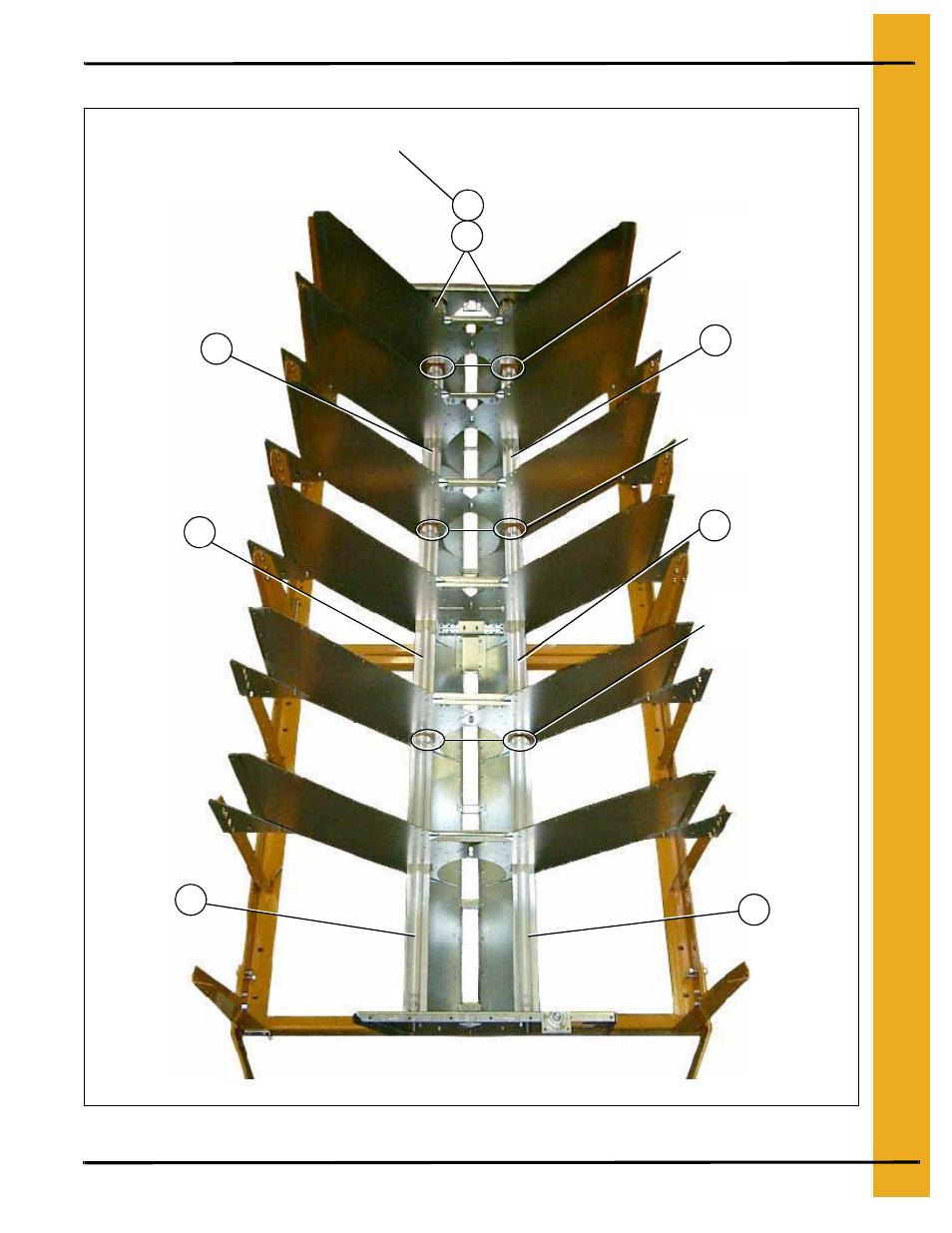 Main structure assembly, Metering rolls and their placement in the dryer | Grain Systems PNEG-545 User Manual | Page 9 / 70