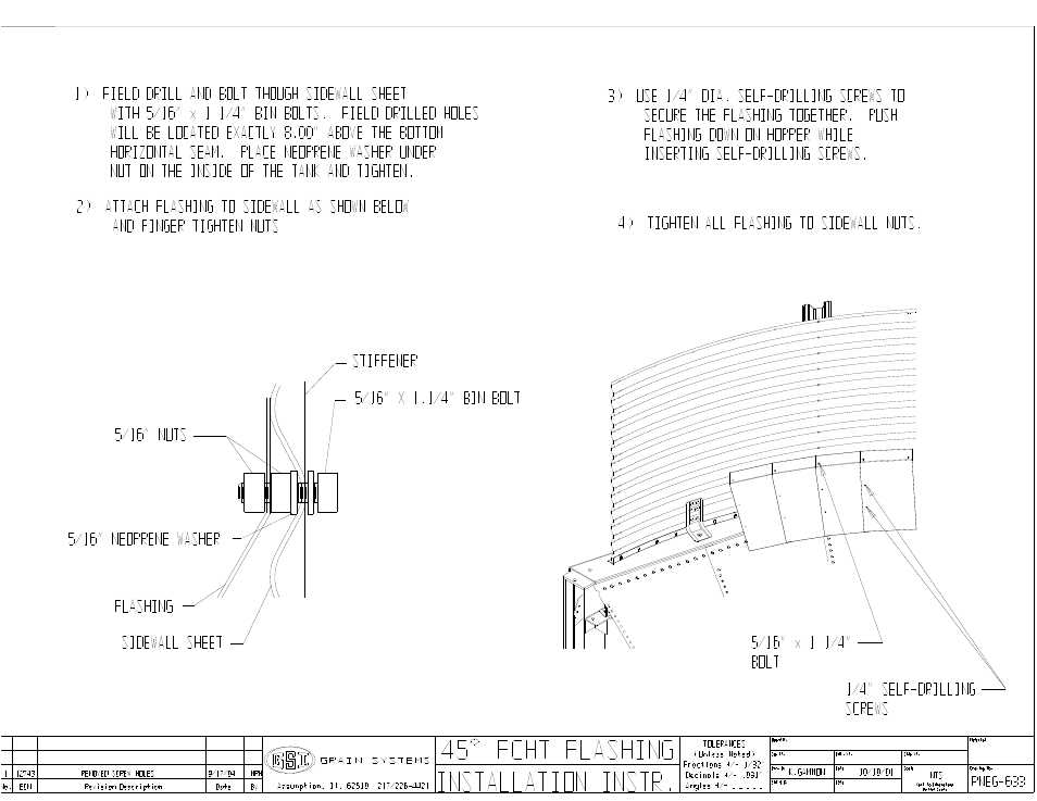 Grain Systems Bin Accessories PNEG-633 User Manual | 2 pages