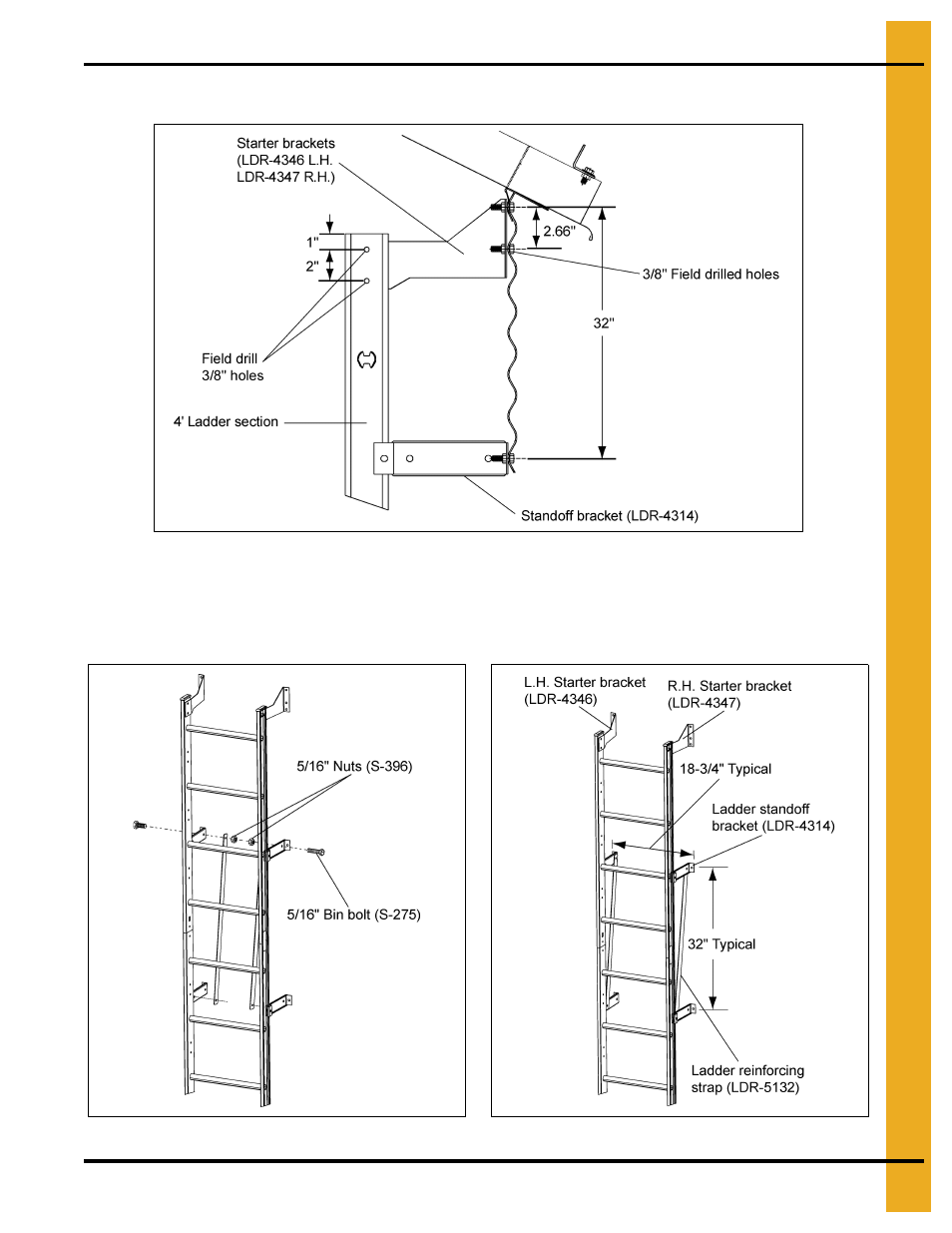 Inside ladder instructions, Chapter 3 inside ladder instructions, 66'' commercial stiffened | Grain Systems Bin Accessories PNEG-1652 User Manual | Page 11 / 20
