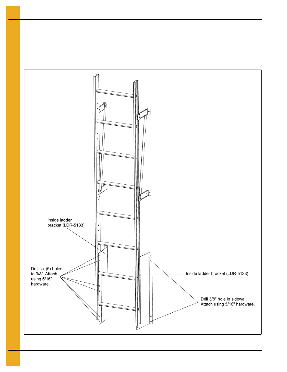 Inside ladder bottom bracket | Grain Systems Bin Accessories PNEG-1652 User Manual | Page 12 / 20