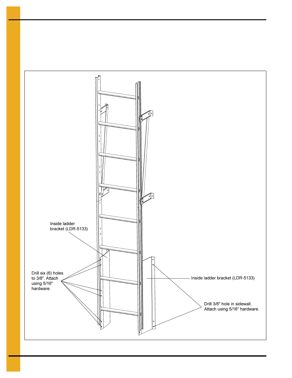Inside ladder bottom bracket | Grain Systems Bin Accessories PNEG-1652 User Manual | Page 14 / 20