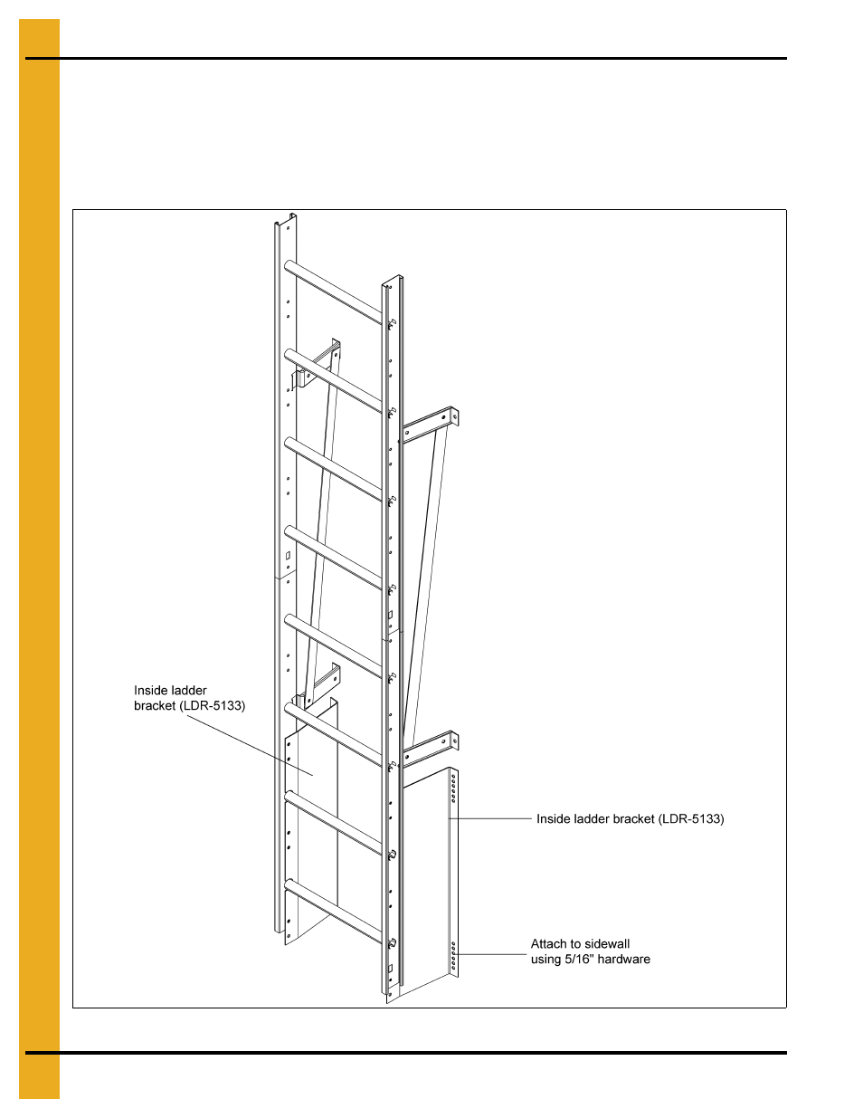 Inside ladder bottom bracket | Grain Systems Bin Accessories PNEG-1652 User Manual | Page 16 / 20