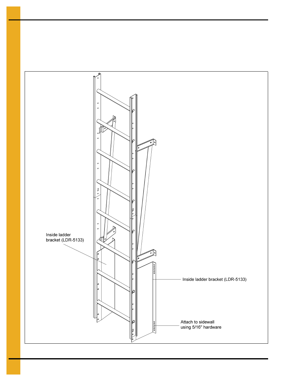 Inside ladder bottom bracket | Grain Systems Bin Accessories PNEG-1652 User Manual | Page 18 / 20