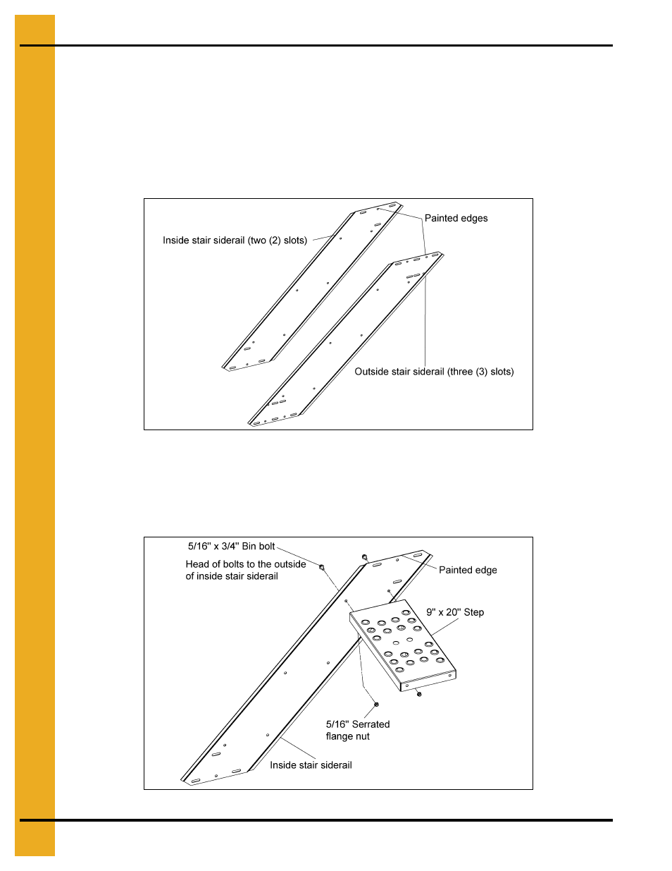 Assemble steps to siderails | Grain Systems Bin Accessories PNEG-1112 User Manual | Page 22 / 52