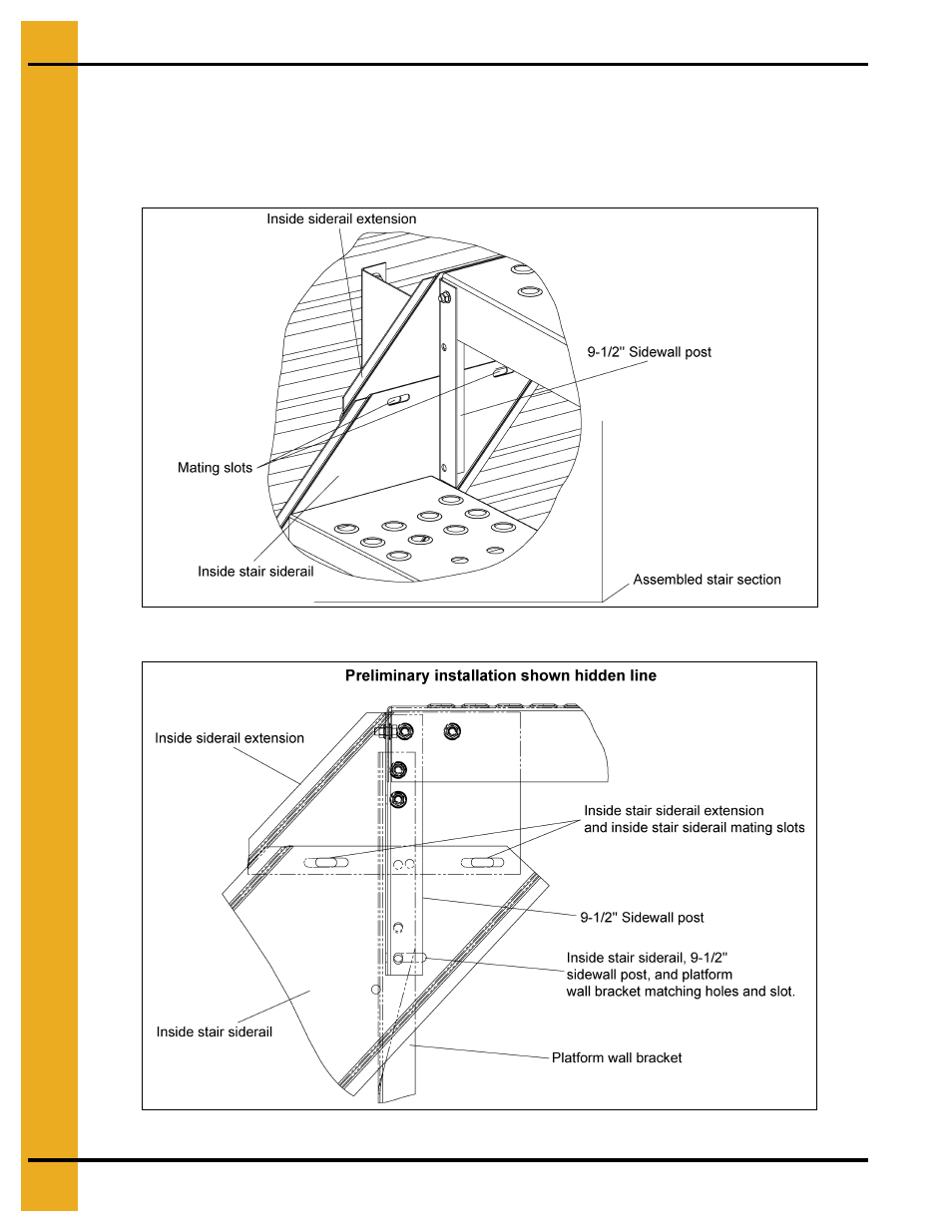 Inside stair siderail attachment | Grain Systems Bin Accessories PNEG-1112 User Manual | Page 26 / 52
