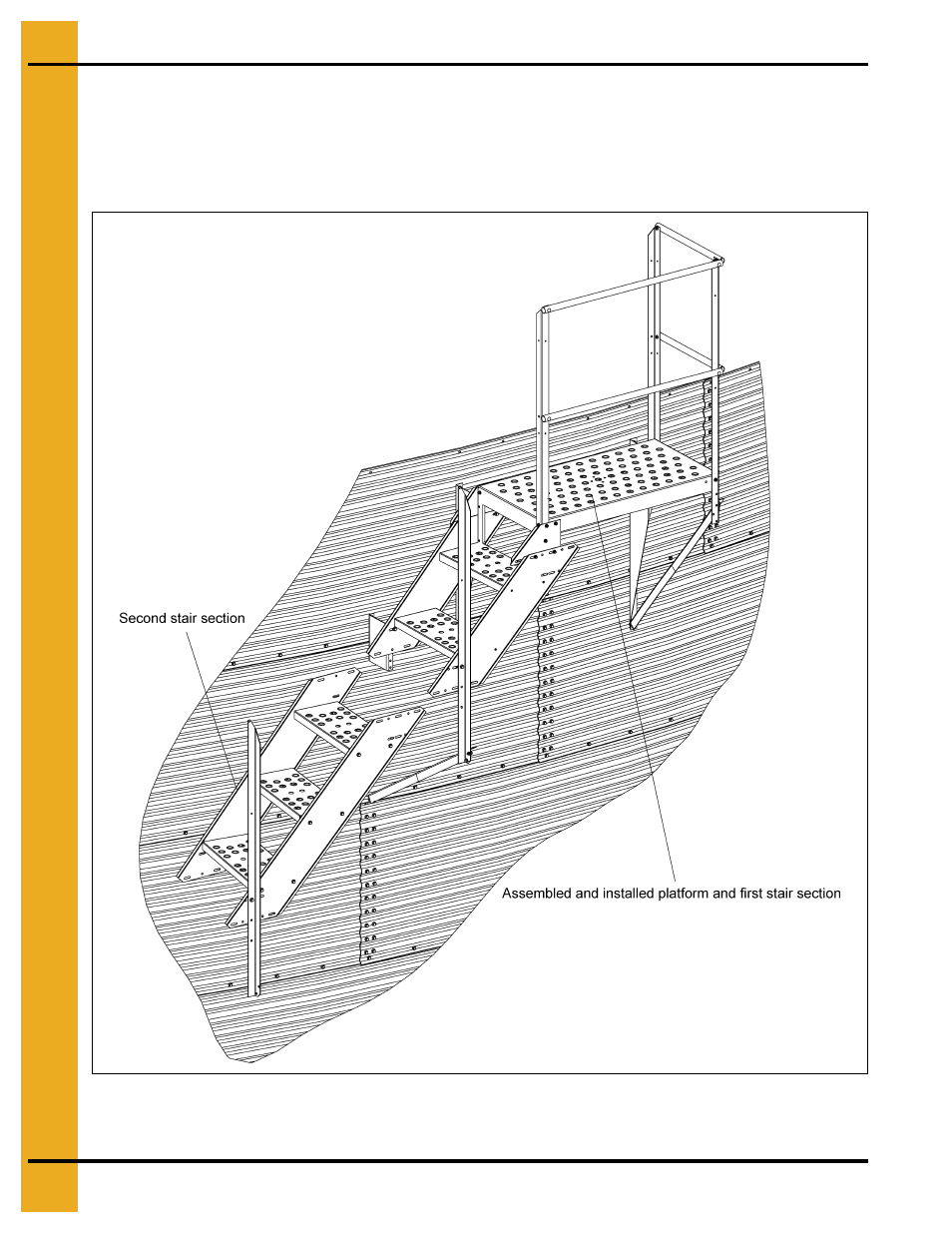 Attachment of consecutive stair sections | Grain Systems Bin Accessories PNEG-1112 User Manual | Page 30 / 52