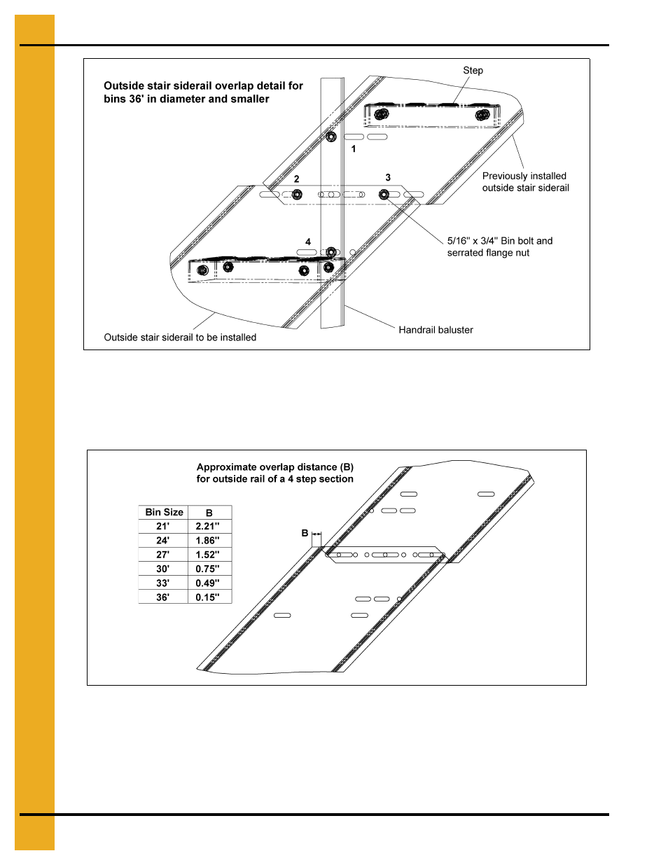 Figure 2am, Inside stair siderail | Grain Systems Bin Accessories PNEG-1112 User Manual | Page 34 / 52