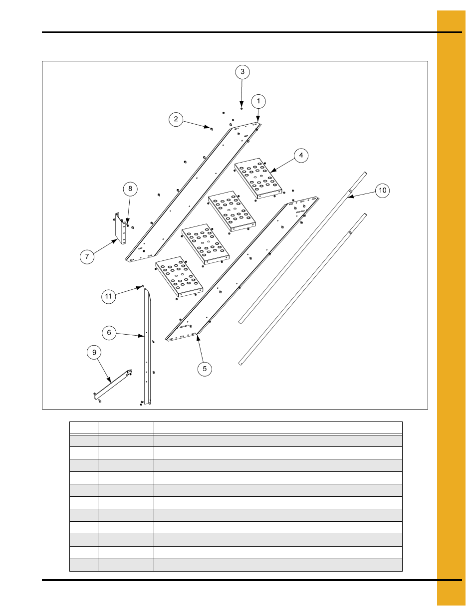 Stair section components (str1002), Parts list | Grain Systems Bin Accessories PNEG-1112 User Manual | Page 49 / 52