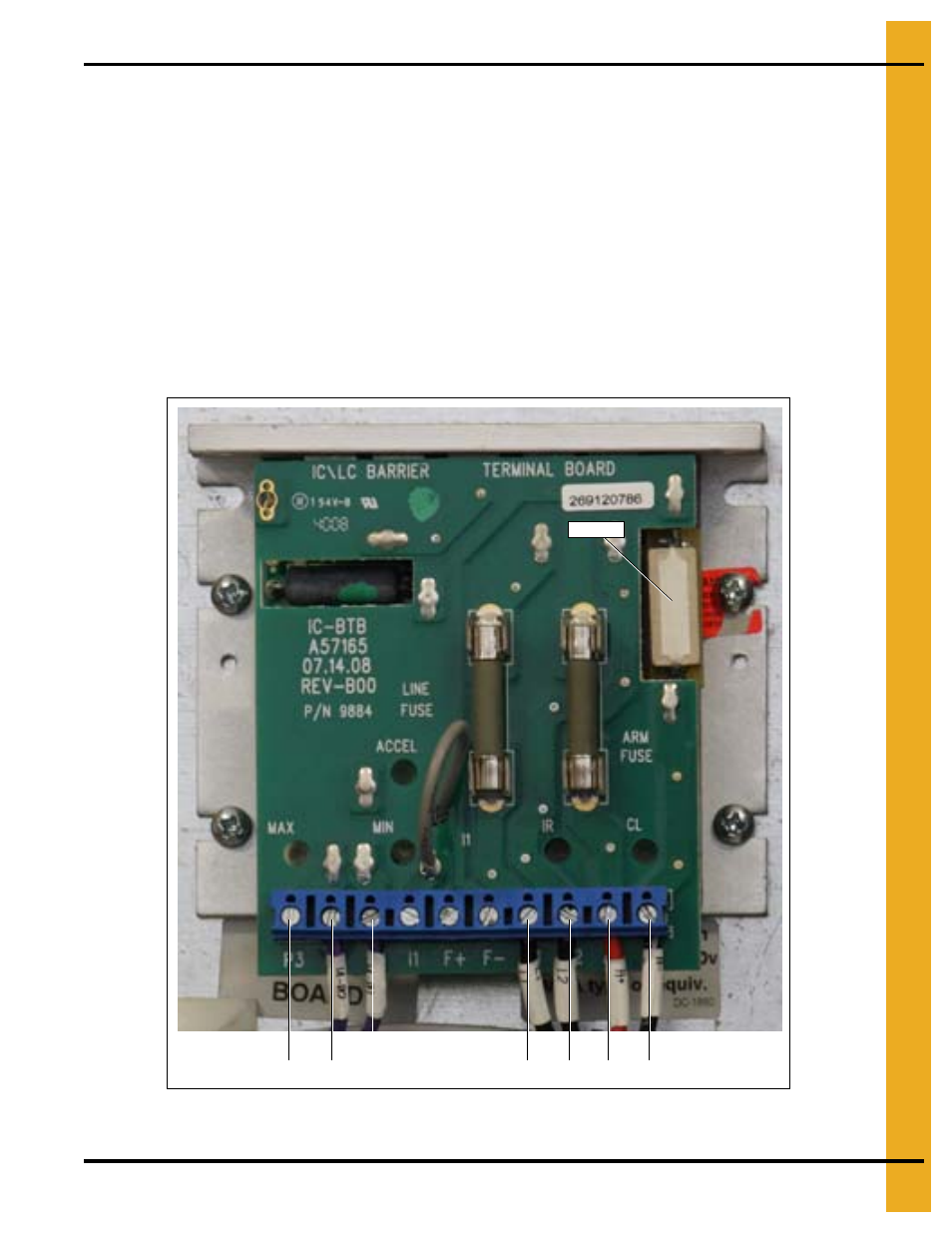 Scr board terminal locations, Scr drive setup | Grain Systems PNEG-1544 User Manual | Page 9 / 16