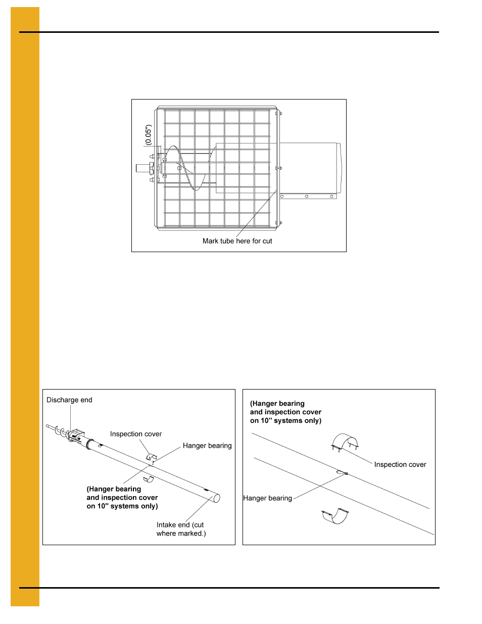 Cutting tube to correct size | Grain Systems Custom, Utility and Bulk Tank Augers PNEG-1434 User Manual | Page 14 / 38