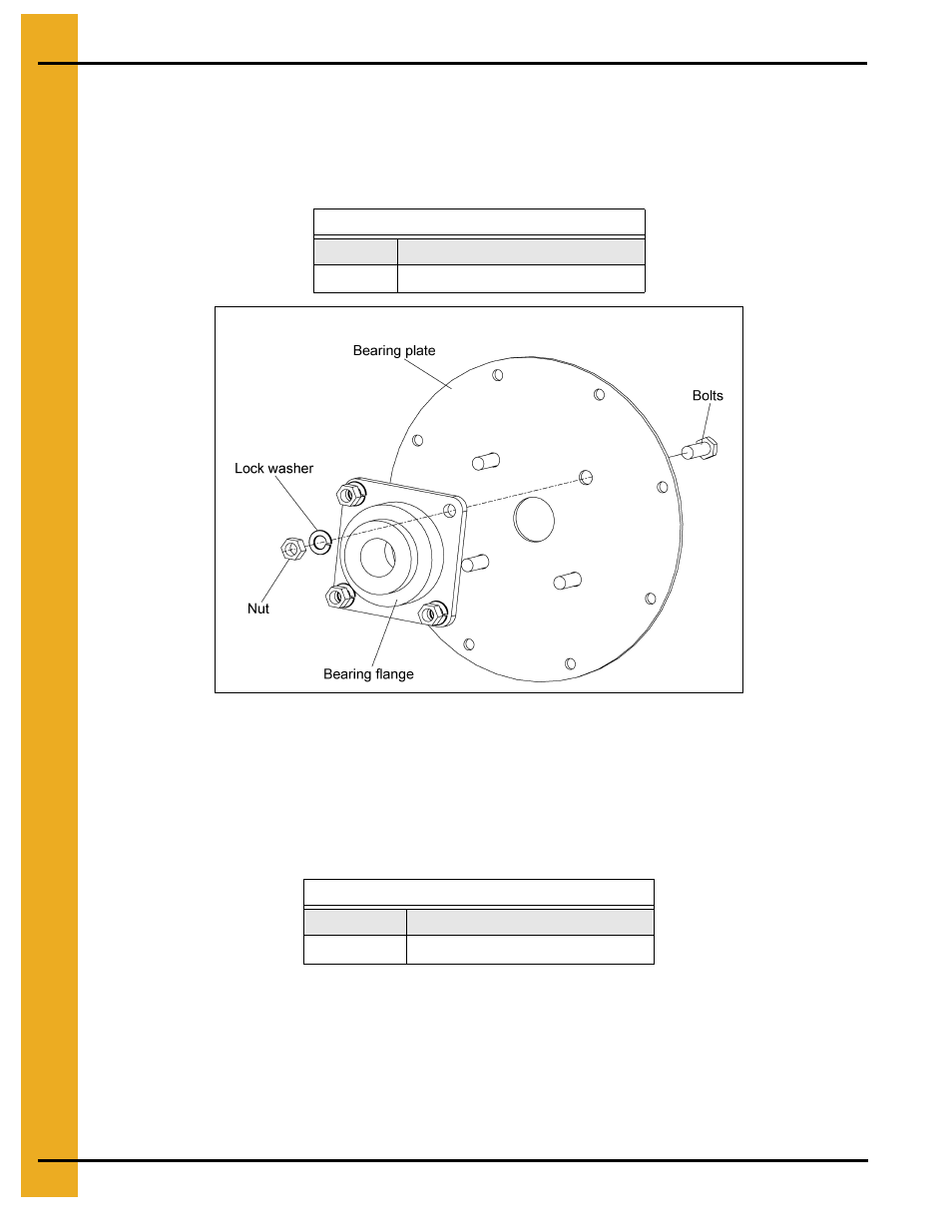 Mounting bearing to bearing plate, Installing bearing plate onto tube | Grain Systems Custom, Utility and Bulk Tank Augers PNEG-1434 User Manual | Page 16 / 38