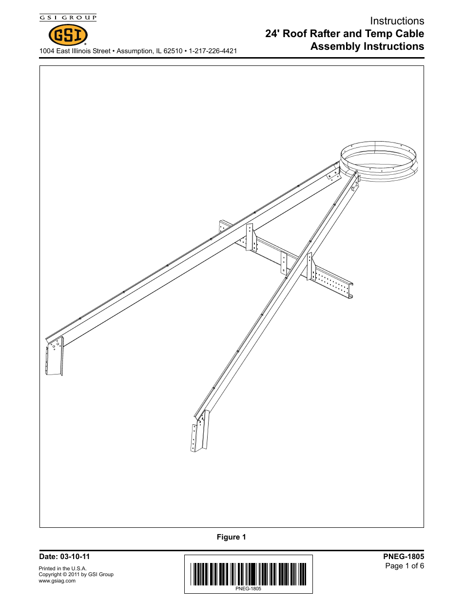 Grain Systems Bin Accessories PNEG-1805 User Manual | 6 pages