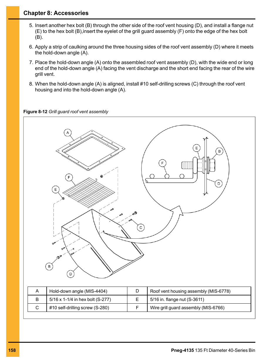 Chapter 8: accessories | Grain Systems Tanks PNEG-4135 User Manual | Page 158 / 186