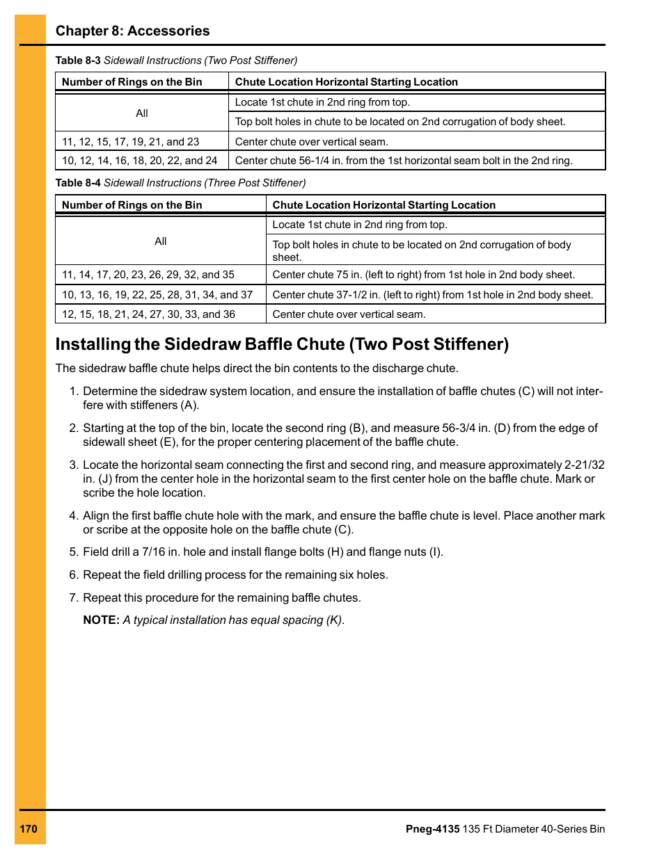 Chapter 8: accessories | Grain Systems Tanks PNEG-4135 User Manual | Page 170 / 186