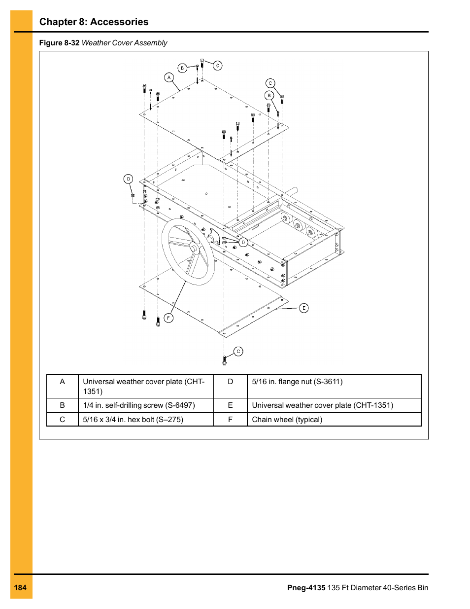 Chapter 8: accessories | Grain Systems Tanks PNEG-4135 User Manual | Page 184 / 186