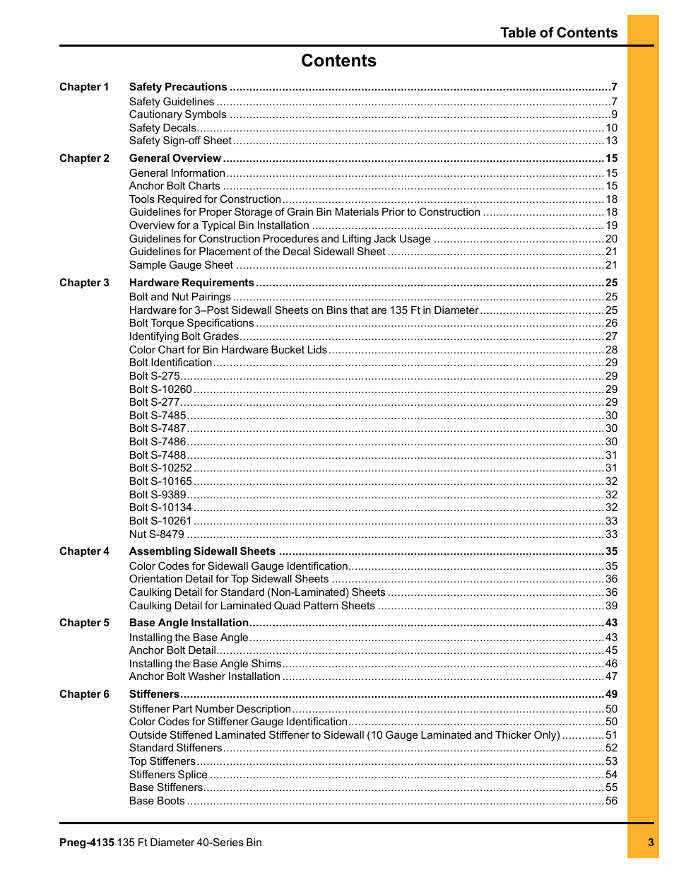 Grain Systems Tanks PNEG-4135 User Manual | Page 3 / 186