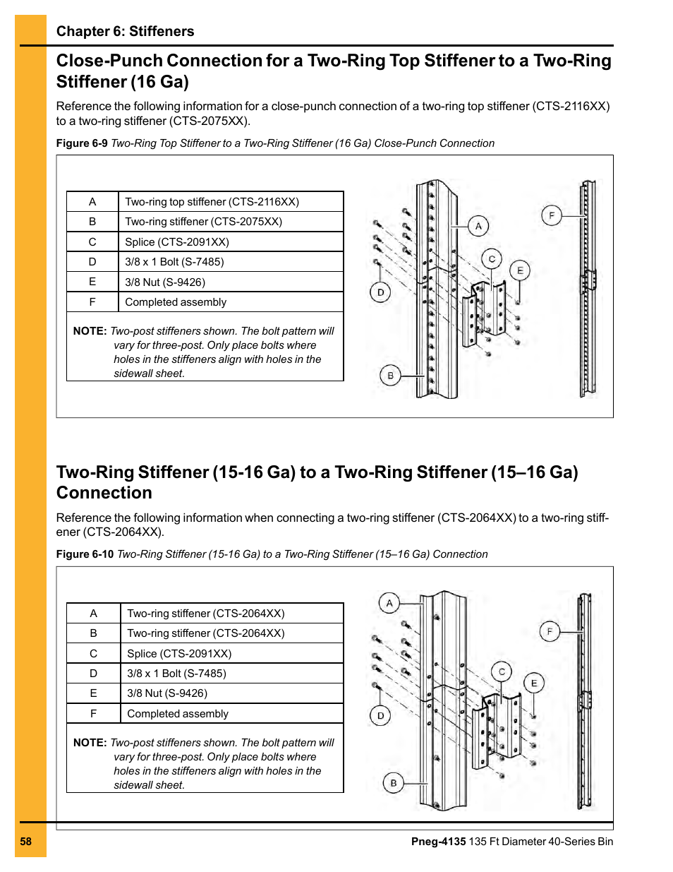 Chapter 6: stiffeners | Grain Systems Tanks PNEG-4135 User Manual | Page 58 / 186