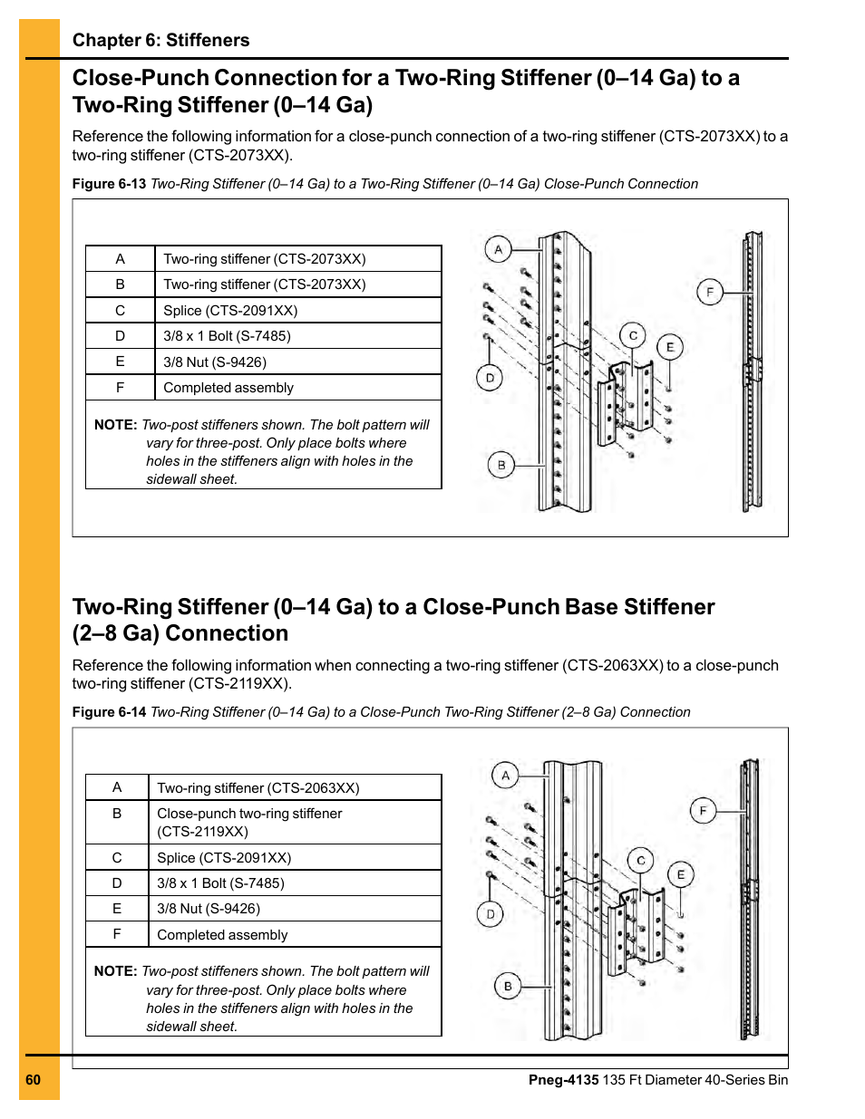 Chapter 6: stiffeners | Grain Systems Tanks PNEG-4135 User Manual | Page 60 / 186