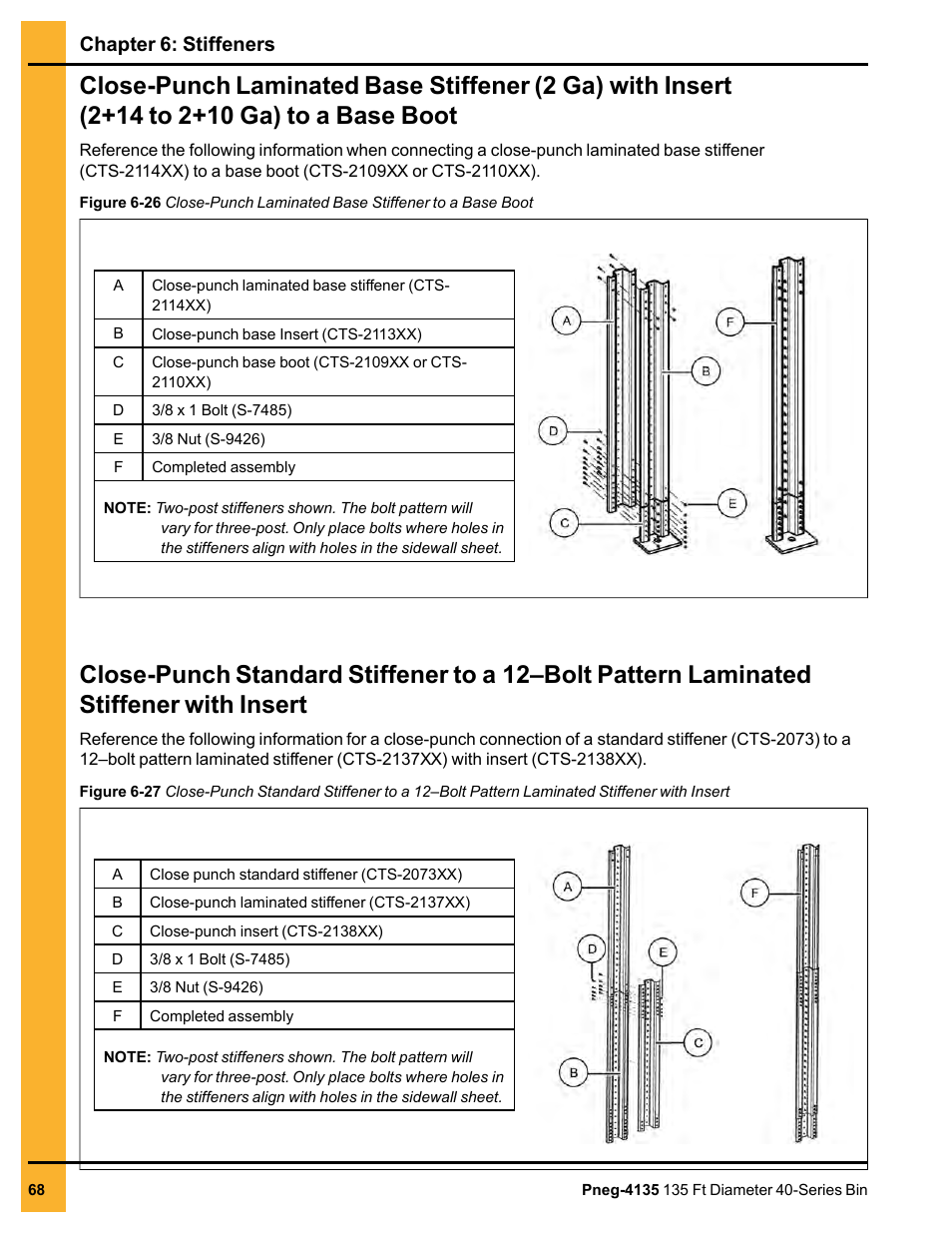 Chapter 6: stiffeners | Grain Systems Tanks PNEG-4135 User Manual | Page 68 / 186