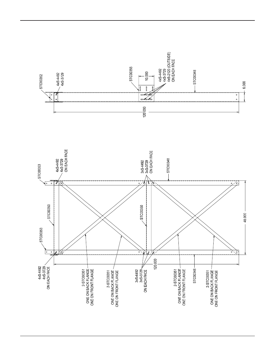 Diagonal “x” bracing | Grain Systems Bucket Elevtors, Conveyors, Series II Sweeps PNEG-1412 User Manual | Page 21 / 26