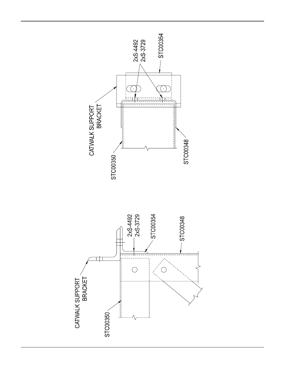 Ca tw alk suppor t br ac kets | Grain Systems Bucket Elevtors, Conveyors, Series II Sweeps PNEG-1412 User Manual | Page 23 / 26