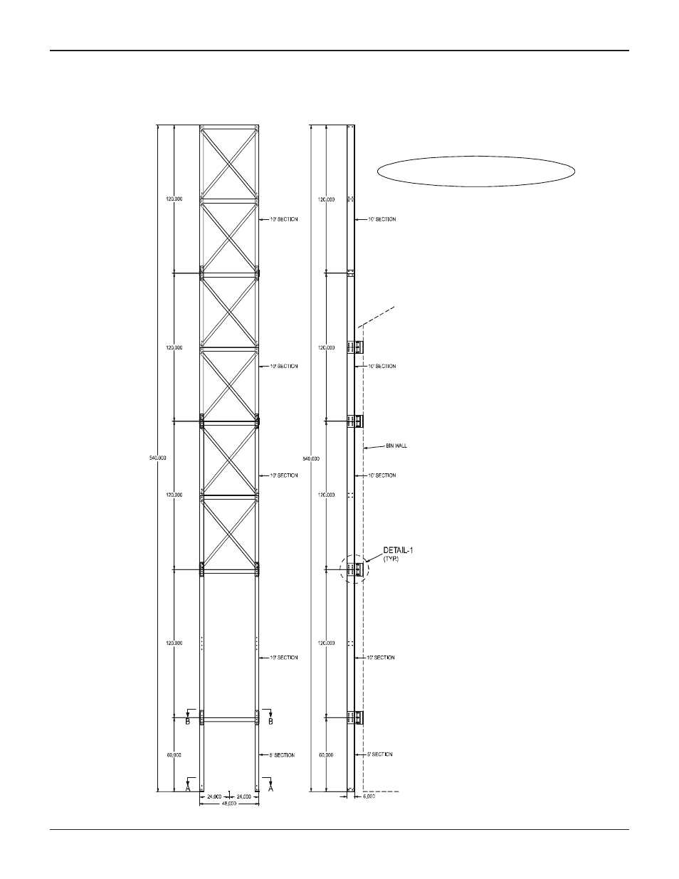 Lateral bracket to bin for chain-loop support | Grain Systems Bucket Elevtors, Conveyors, Series II Sweeps PNEG-1412 User Manual | Page 9 / 26