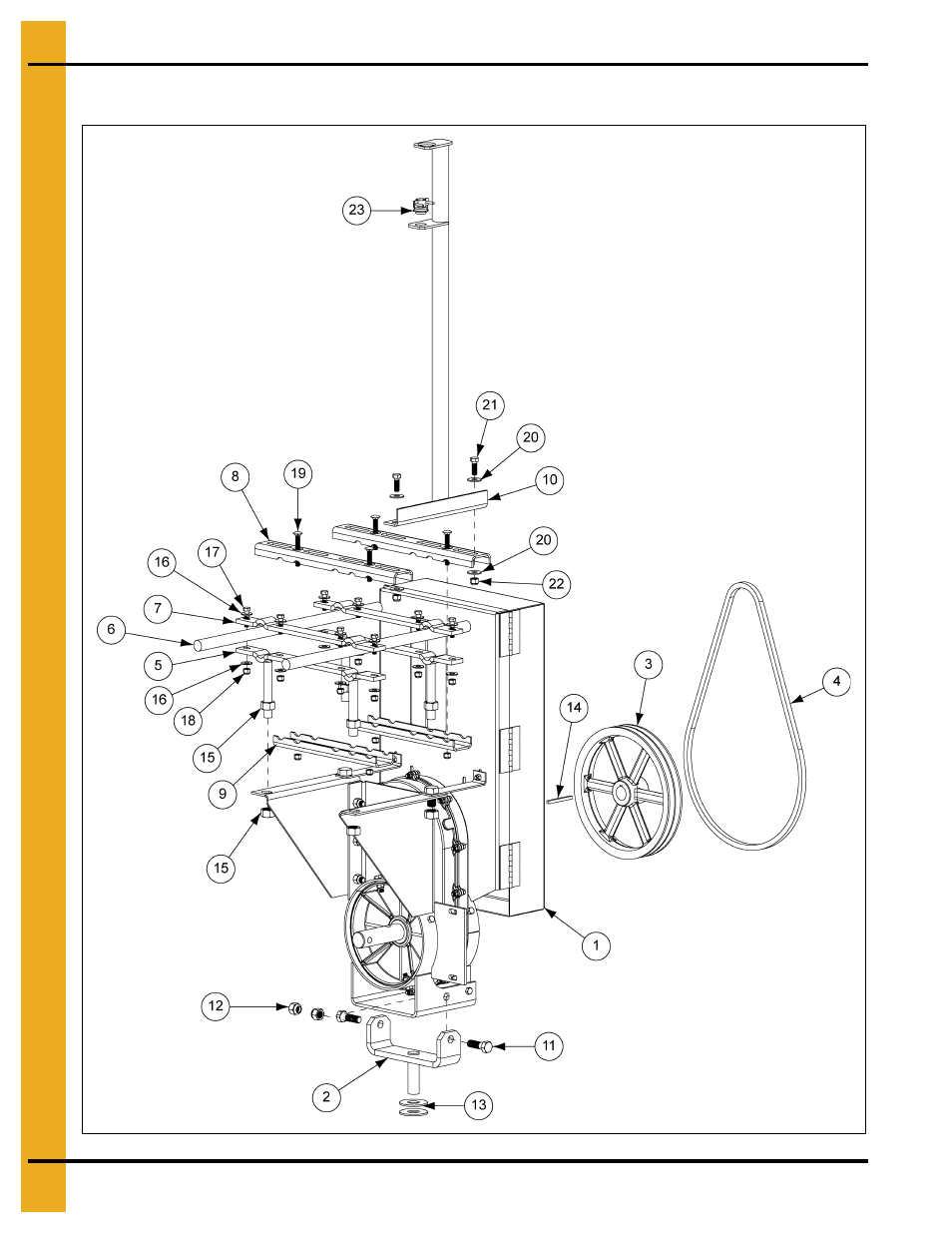 Motor rods to drive | Grain Systems Unload Augers PNEG-1049 User Manual | Page 42 / 72