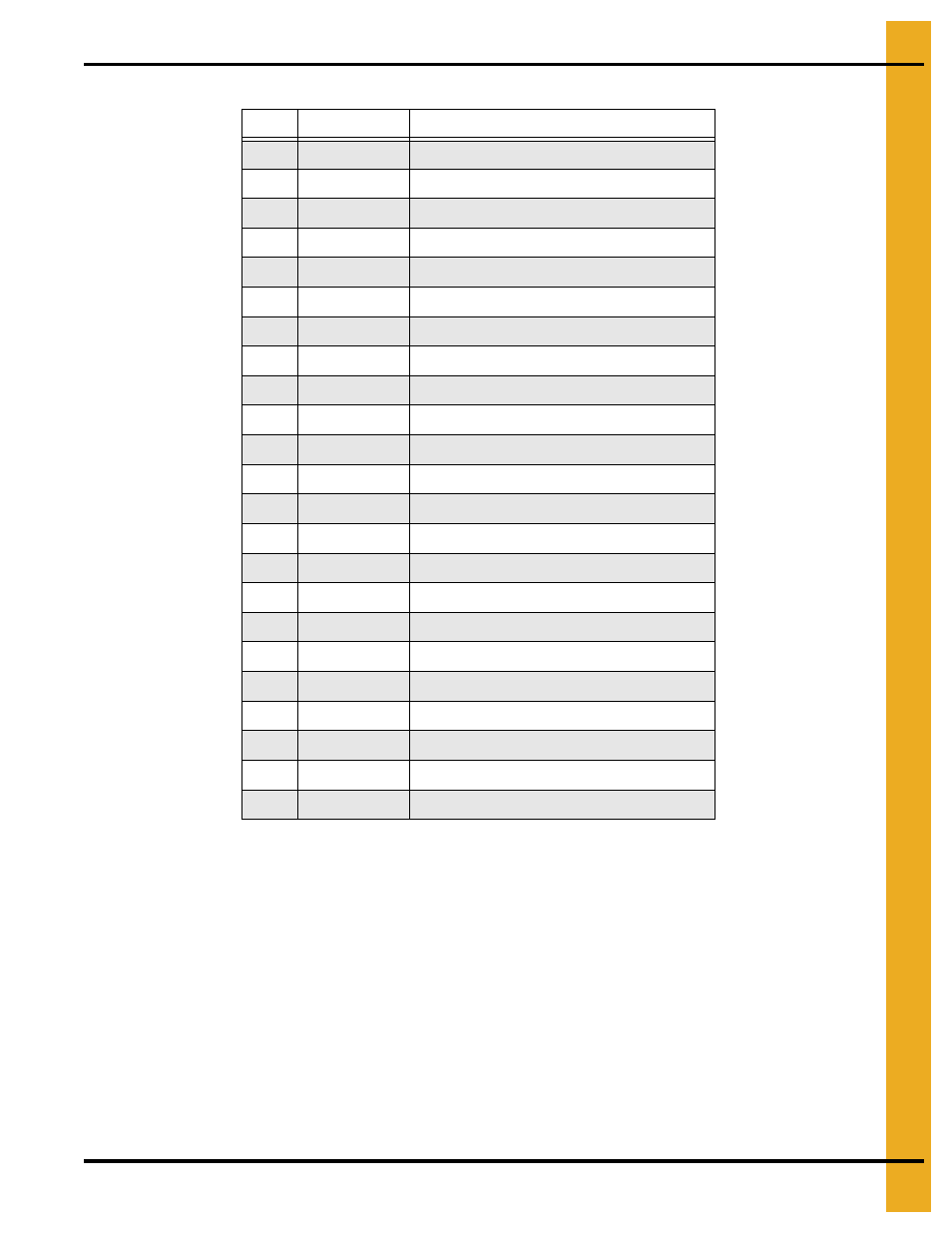 Parts list | Grain Systems Unload Augers PNEG-1049 User Manual | Page 43 / 72