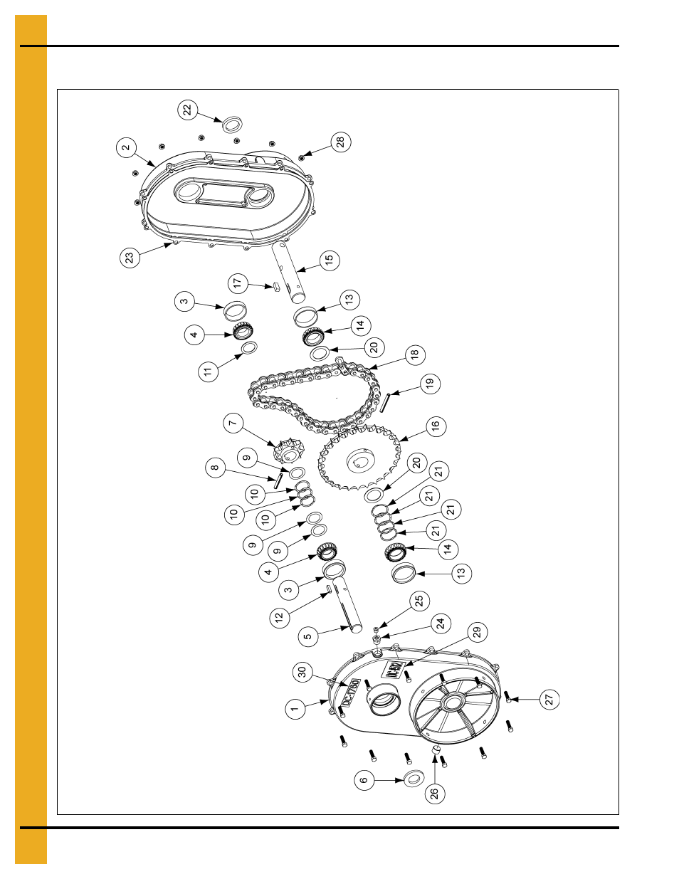 1 aluminum enclosed drive | Grain Systems Unload Augers PNEG-1049 User Manual | Page 46 / 72