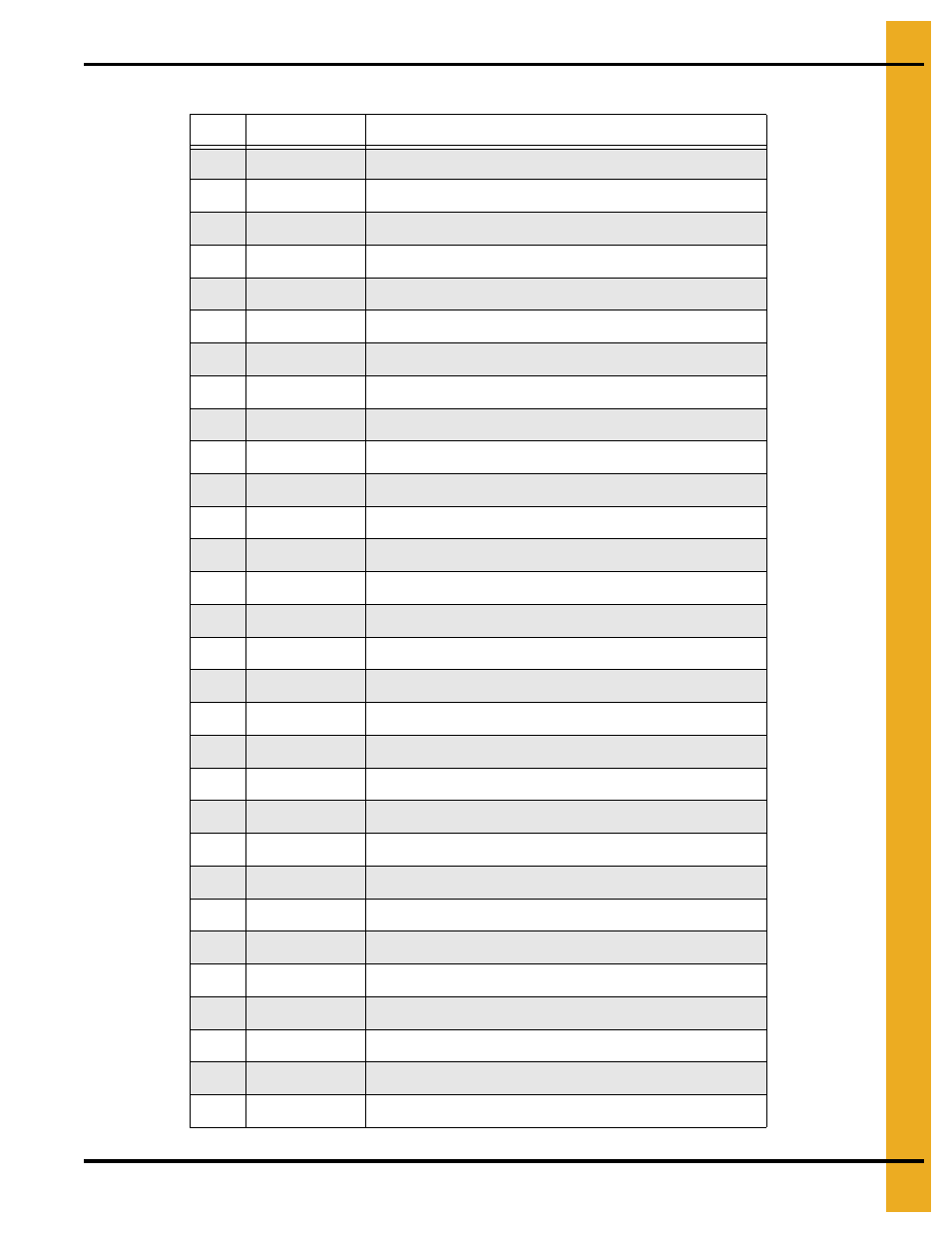 Parts list | Grain Systems Unload Augers PNEG-1049 User Manual | Page 47 / 72