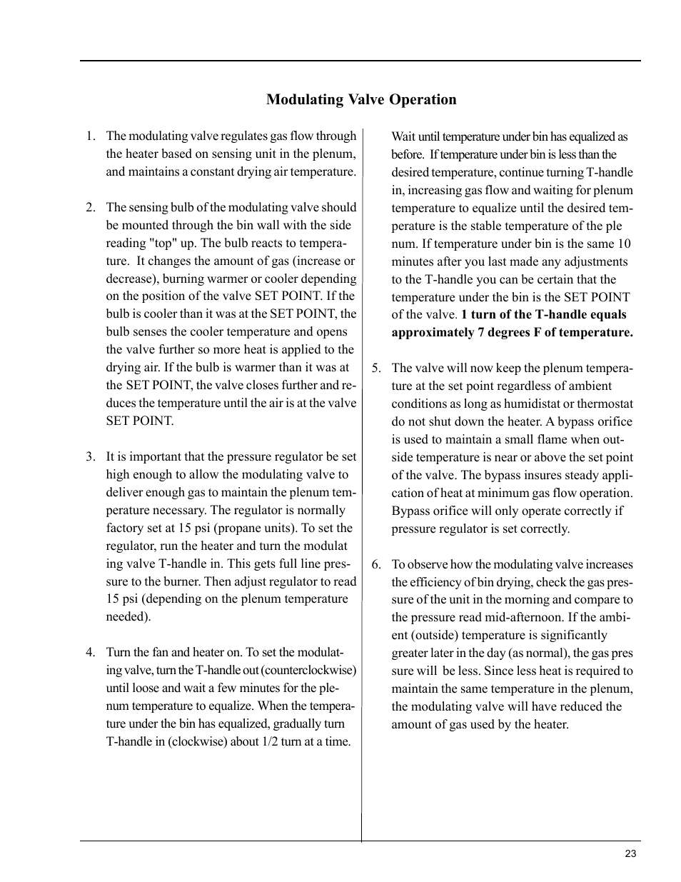 Operating procedure | Grain Systems PNEG-553 User Manual | Page 23 / 40