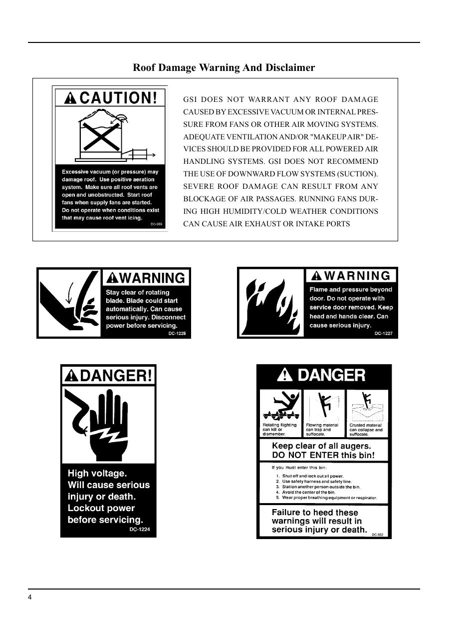Safety | Grain Systems PNEG-553 User Manual | Page 4 / 40