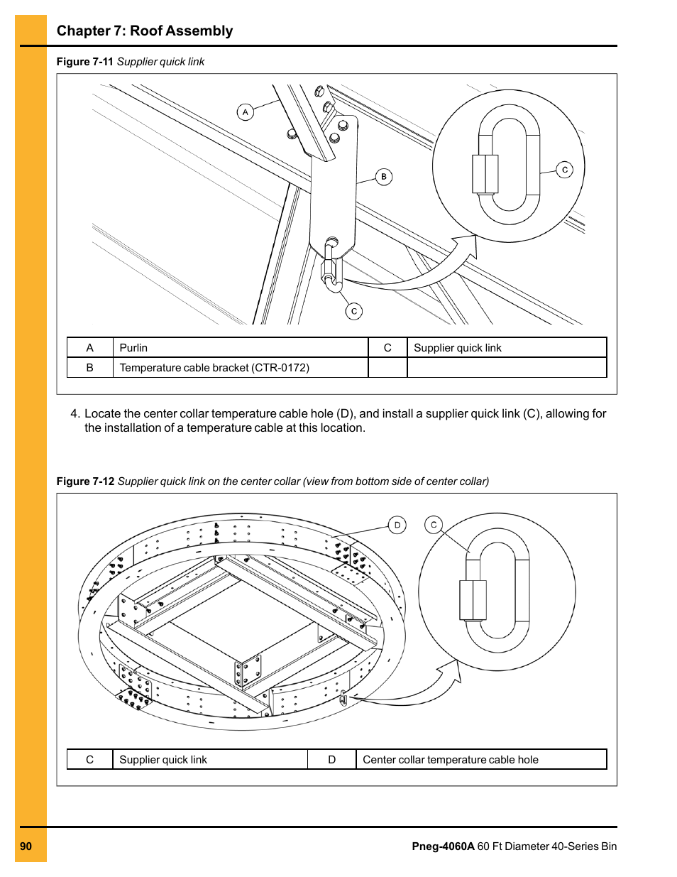 Chapter 7: roof assembly | Grain Systems Tanks PNEG-4060A User Manual | Page 90 / 168