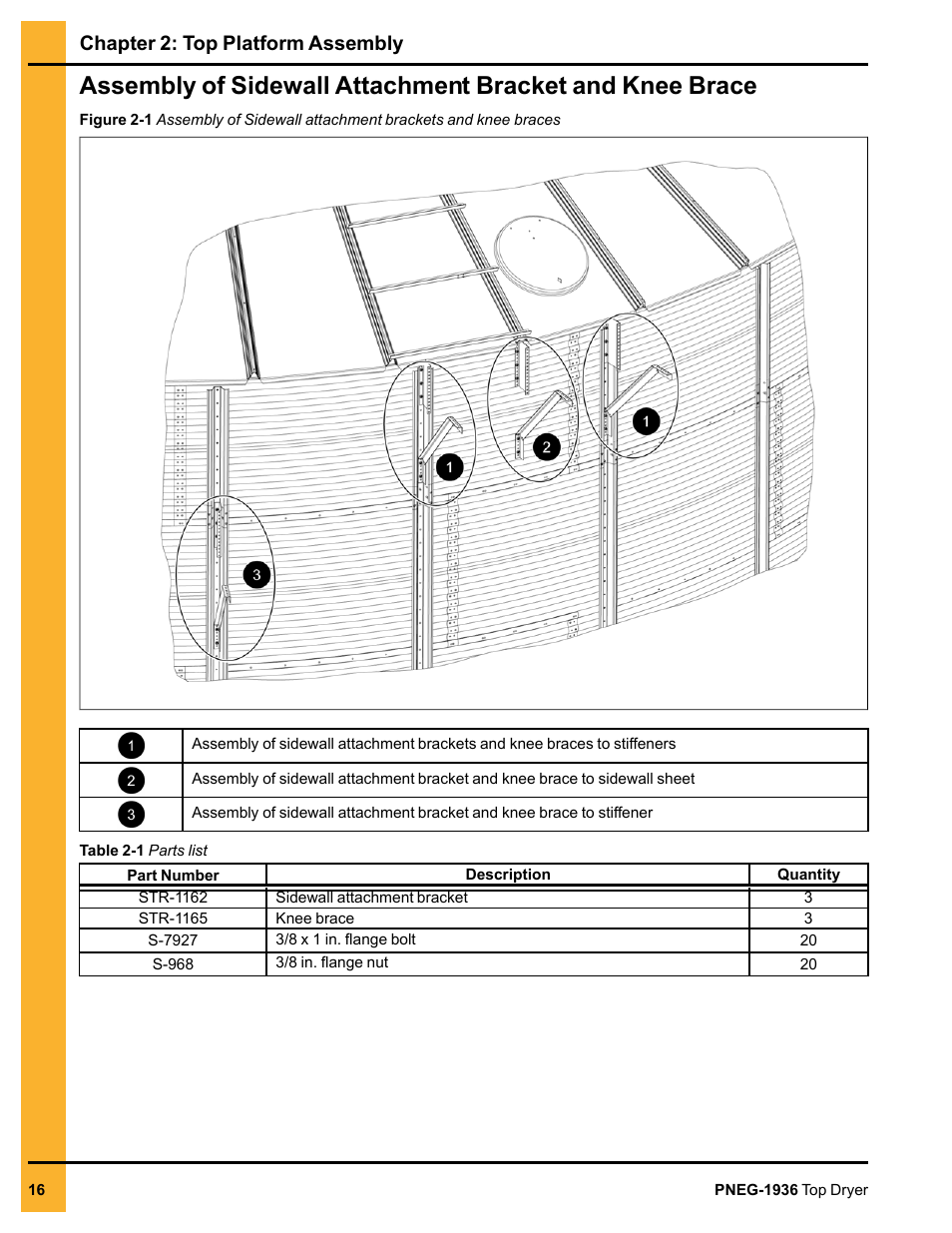 Chapter 2: top platform assembly | Grain Systems PNEG-1936 User Manual | Page 16 / 92