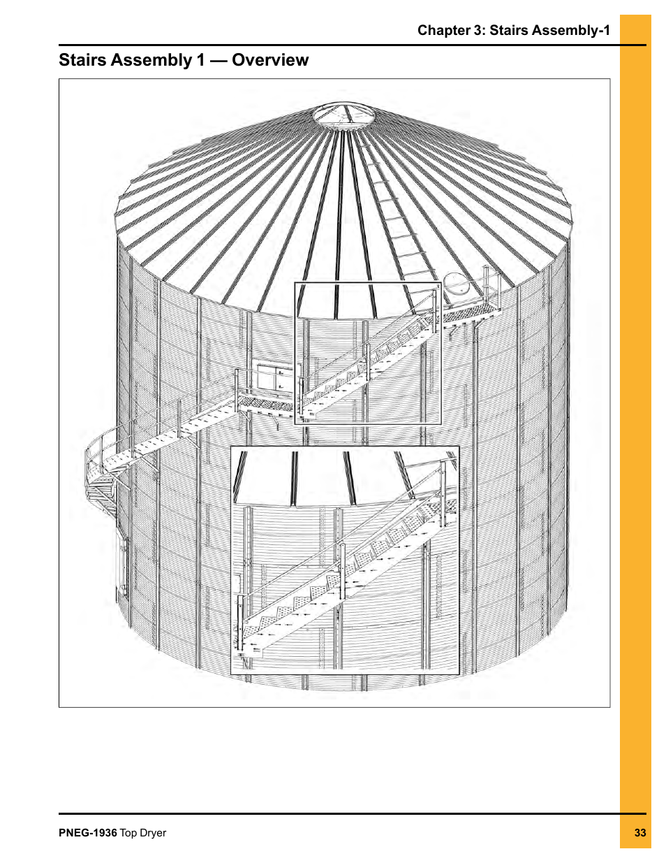 Stairs assembly 1 — overview | Grain Systems PNEG-1936 User Manual | Page 33 / 92