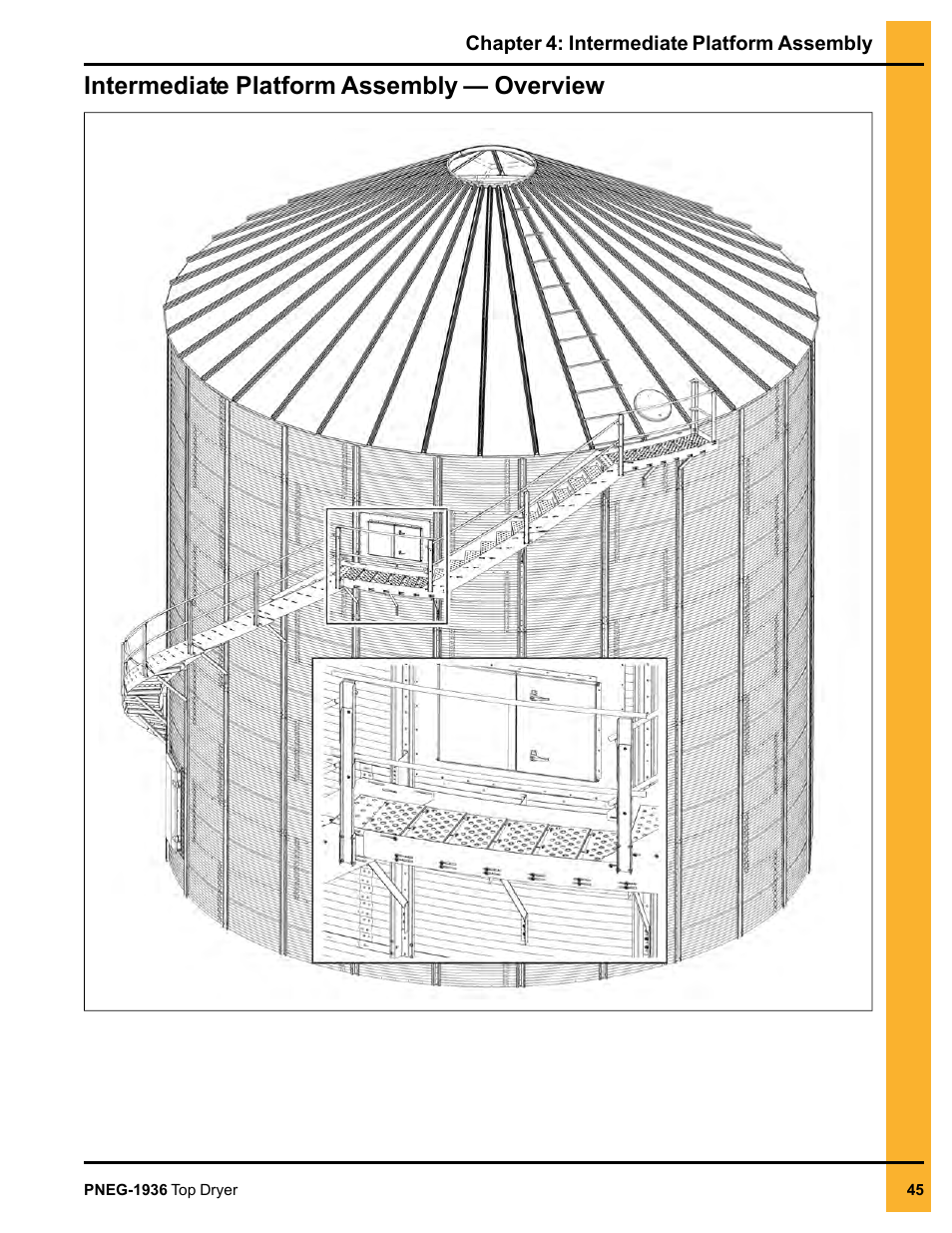 Intermediate platform assembly — overview | Grain Systems PNEG-1936 User Manual | Page 45 / 92