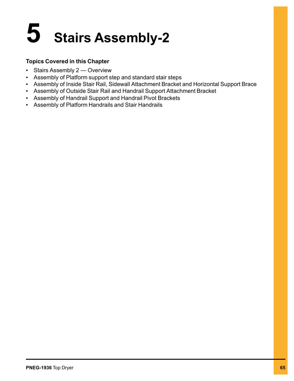 Chapter 5 stairs assembly-2, Chapter 5, Stairs assembly-2 | Grain Systems PNEG-1936 User Manual | Page 65 / 92