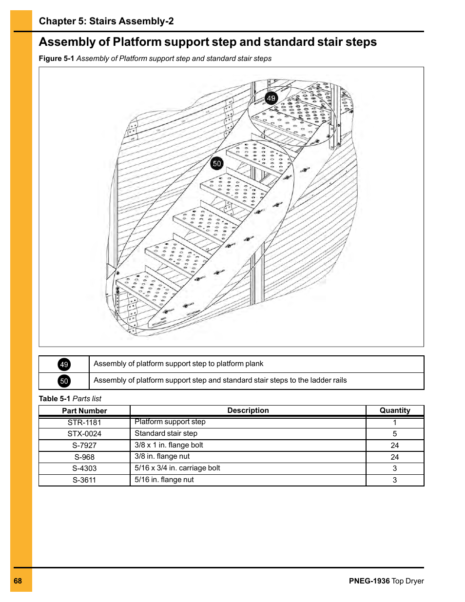 Chapter 5: stairs assembly-2 | Grain Systems PNEG-1936 User Manual | Page 68 / 92