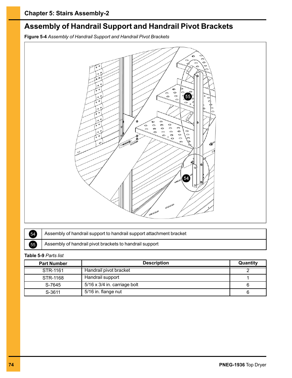 Chapter 5: stairs assembly-2 | Grain Systems PNEG-1936 User Manual | Page 74 / 92